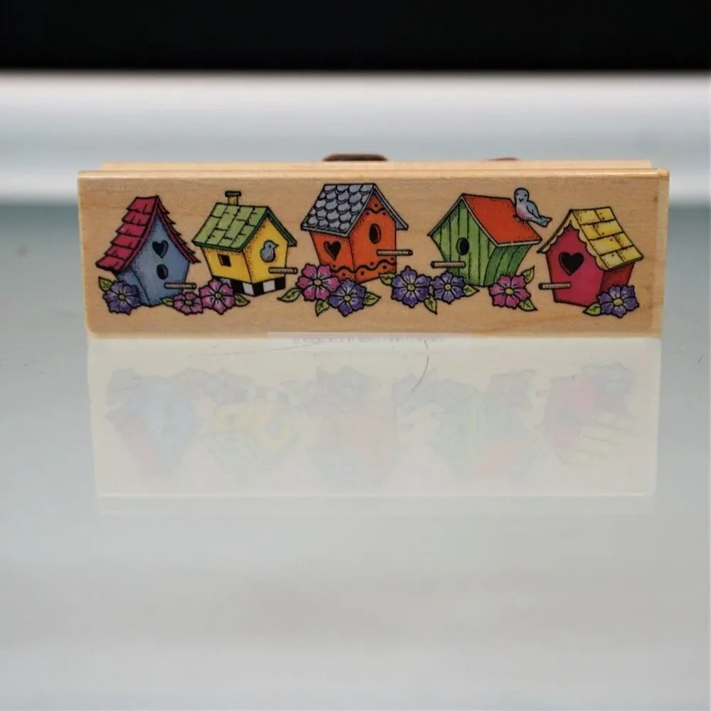 Easter Spring Stamps Sweetheart Birdhouses All Night Media Rubber Stampede